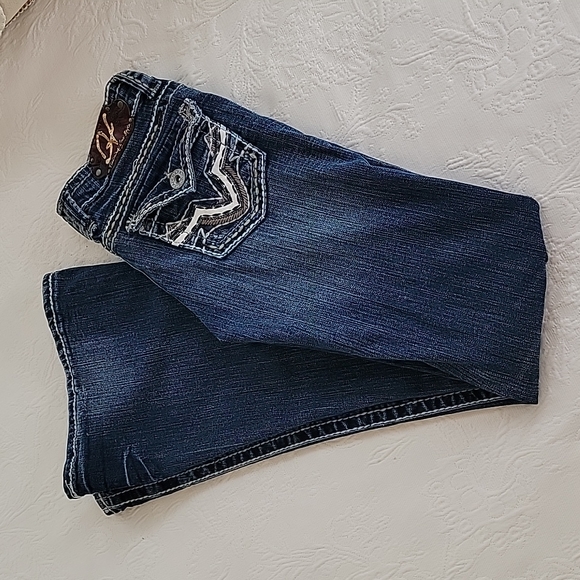 Trademark H Jeans Super Flare Size 0/25 - Picture 4 of 11